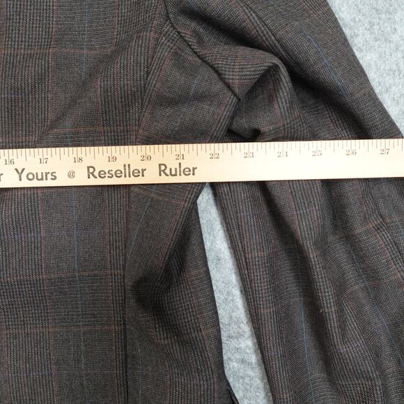 Vintage Burberrys Blazer Mens 44R? Wool Sport Coat Jacket 2 Button Union Made - Picture 5 of 16